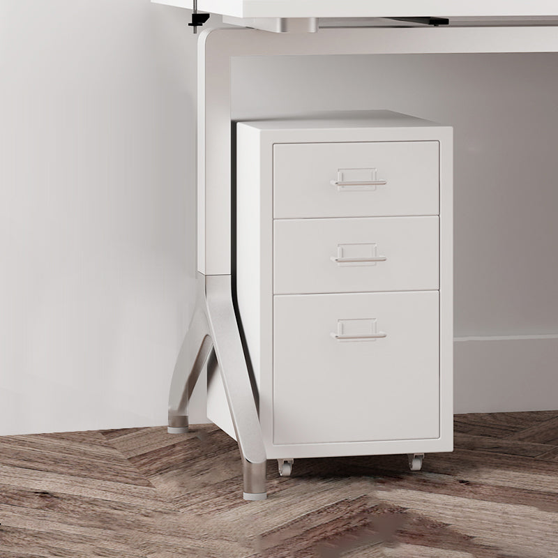 Traditional Steel Cabinet with Drawers and Pedestal Vertical Filing Cabinet White 3 Clearhalo 'Filing Cabinets' 'filling_cabinets' 'furn' 'furn_filling_cabinets' 'Furniture' 'Office Furniture' 6311003