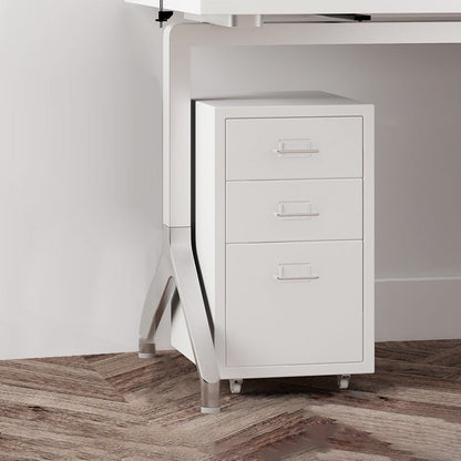 Traditional Steel Cabinet with Drawers and Pedestal Vertical Filing Cabinet White 3 Clearhalo 'Filing Cabinets' 'filling_cabinets' 'furn' 'furn_filling_cabinets' 'Furniture' 'Office Furniture' 6311003