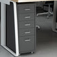 Traditional Steel Cabinet with Drawers and Pedestal Vertical Filing Cabinet Grey 5 Clearhalo 'Filing Cabinets' 'filling_cabinets' 'furn' 'furn_filling_cabinets' 'Furniture' 'Office Furniture' 6311010