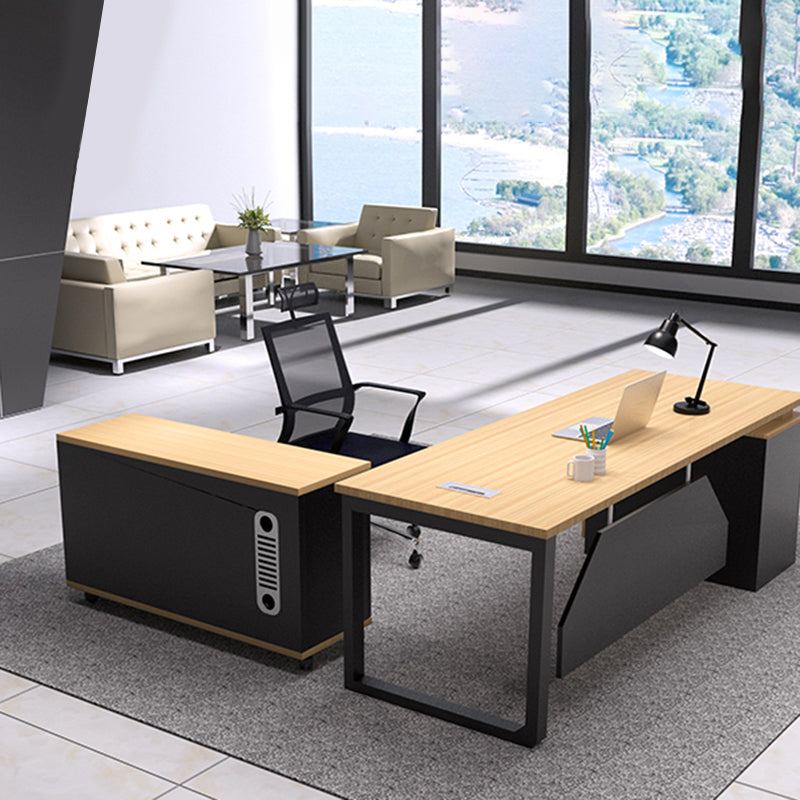 Armadio in legno di archiviazione laterale contemporanea con archiviazione