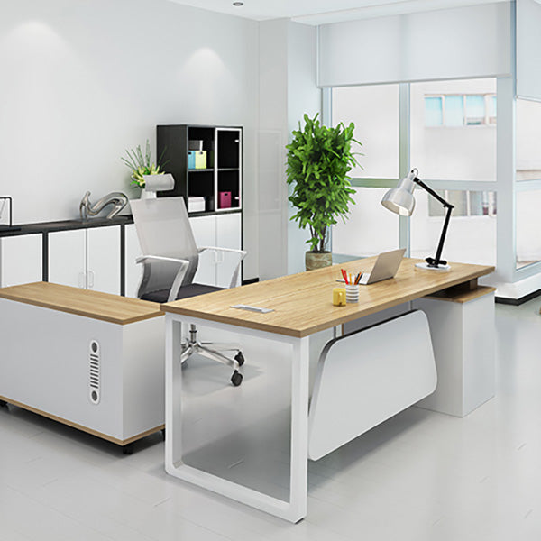 Armadio in legno di archiviazione laterale contemporanea con archiviazione