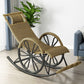 Rattan Modern Rocking Chair Woven Rope Rocker Chair in Black Gold Clearhalo 'Chairs & Seating' 'furn' 'furn_rocking_chairs' 'Furniture' 'Living Room Furniture' 'Rocking Chairs' 'rocking_chairs' 6311091