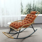 Chaise de culbuteur inclinable moderne chaise à bascule en osier pour décoration intérieure