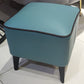 Mid-Century Modern Pouf Ottoman Faux Leather Upholstered Square Ottoman with Chair Legs Clearhalo 'furn' 'furn_ottomans_poufs' 'Furniture' 'Living Room Furniture' 'Ottomans & Poufs' 'ottomans_poufs' 6311203