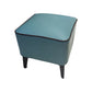 Mid-Century Modern Pouf Ottoman Faux Leather Upholstered Square Ottoman with Chair Legs Green 1 Piece Clearhalo 'furn' 'furn_ottomans_poufs' 'Furniture' 'Living Room Furniture' 'Ottomans & Poufs' 'ottomans_poufs' 6311214