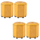 Yellow Modern Standard Leather Specialty Standard for Living Room 13"L x 13"W x 14"H Yellow 4 Piece Set Clearhalo 'furn' 'furn_ottomans_poufs' 'Furniture' 'Living Room Furniture' 'Ottomans & Poufs' 'ottomans_poufs' 6311380