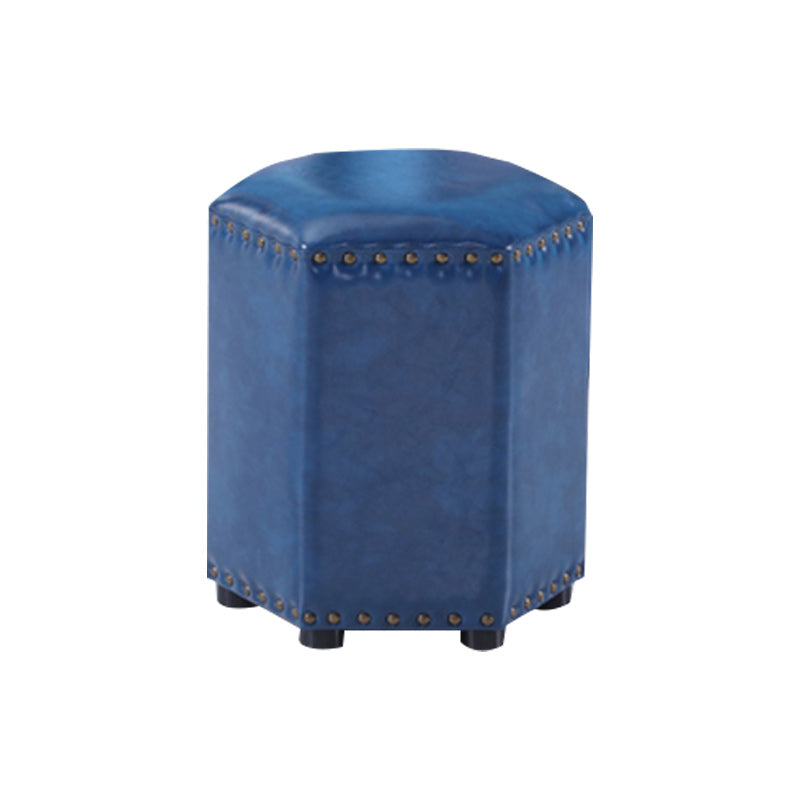 Yellow Modern Standard Leather Specialty Standard for Living Room 13"L x 13"W x 14"H Peacock Blue 1 Piece Clearhalo 'furn' 'furn_ottomans_poufs' 'Furniture' 'Living Room Furniture' 'Ottomans & Poufs' 'ottomans_poufs' 6311384