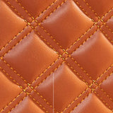 Glam Pouf Ottoman Genuine Leather Upholstered Solid Color Square Ottoman Clearhalo 'furn' 'furn_ottomans_poufs' 'Furniture' 'Living Room Furniture' 'Ottomans & Poufs' 'ottomans_poufs' 6311403