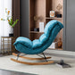 Modern Rocker Upholstered Tufted Cushion Rocking Chair with Dark Leg Clearhalo 'Chairs & Seating' 'furn' 'furn_rocking_chairs' 'Furniture' 'Living Room Furniture' 'Rocking Chairs' 'rocking_chairs' 6312417