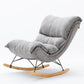Modern Rocker Upholstered Tufted Cushion Rocking Chair with Dark Leg Clearhalo 'Chairs & Seating' 'furn' 'furn_rocking_chairs' 'Furniture' 'Living Room Furniture' 'Rocking Chairs' 'rocking_chairs' 6312426