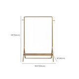 Glamargtrack Metall gerahmt Hanging Rail Regal Eingangshalle mit Spiegel