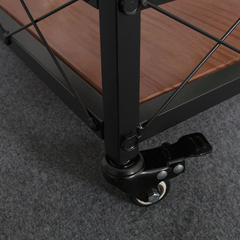 Contemporary Rolling Kitchen Cart Wood Rectangular Kitchen Cart for Dining Room Clearhalo 'furn' 'furn_kitchen_islands_carts' 'Furniture' 'Kitchen & Dining Furniture' 'Kitchen Islands & Carts' 'kitchen_islands_carts' 6313688