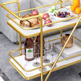 Contemporary Metal Prep Table 29.92"H Rolling Prep Table for Dining Room