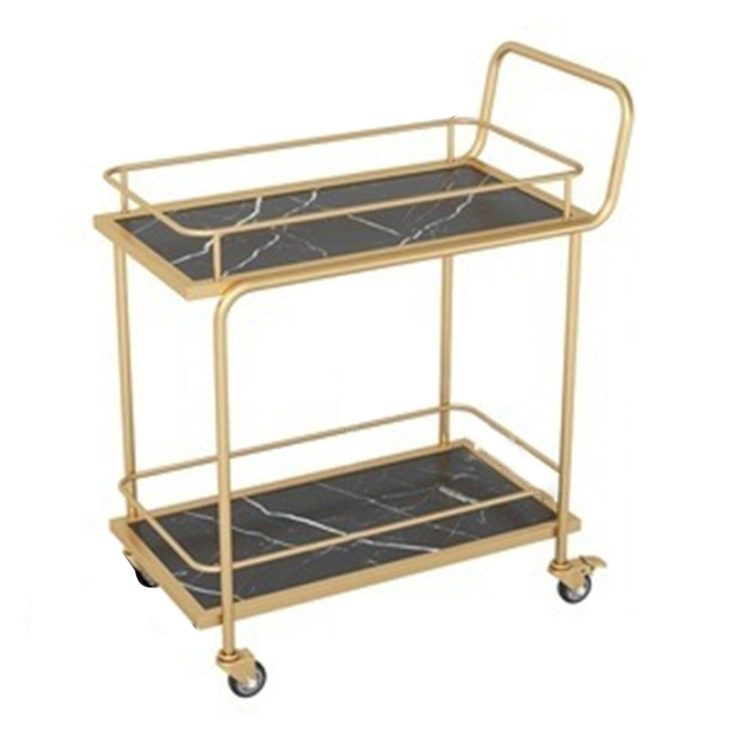 コンテンポラリーメタル準備表33.86 "H家庭用のローリング準備テーブル