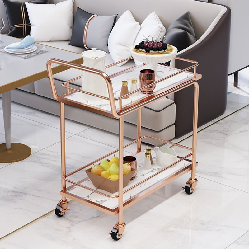 コンテンポラリーメタル準備表33.86 "H家庭用のローリング準備テーブル