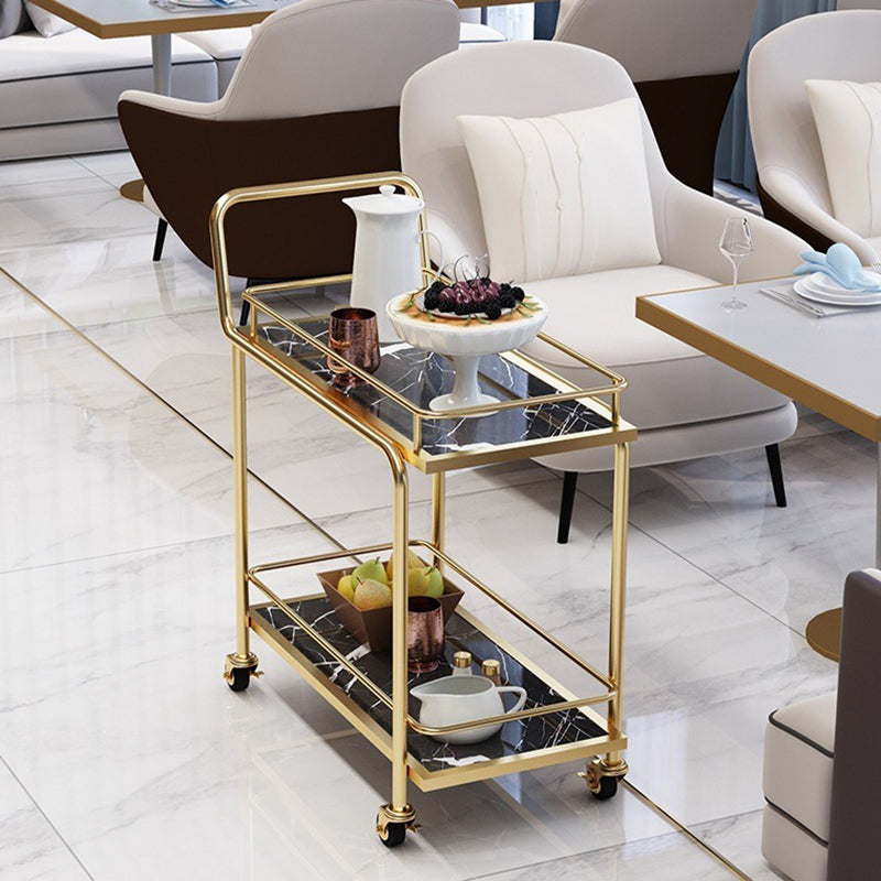 コンテンポラリーメタル準備表33.86 "H家庭用のローリング準備テーブル