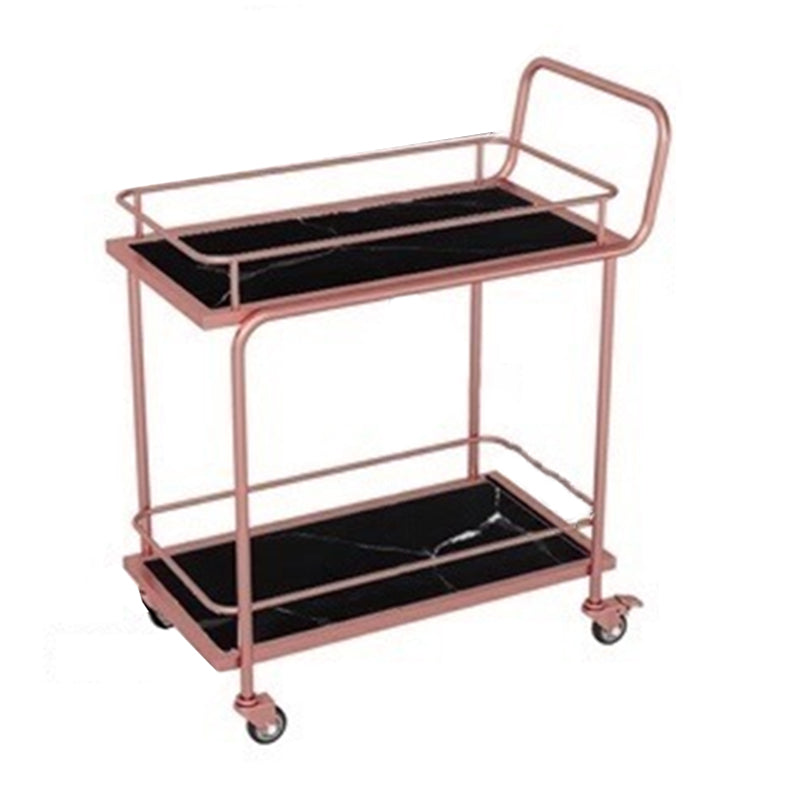 コンテンポラリーメタル準備表33.86 "H家庭用のローリング準備テーブル