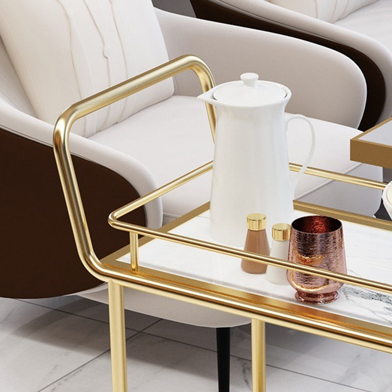 コンテンポラリーメタル準備表33.86 "H家庭用のローリング準備テーブル