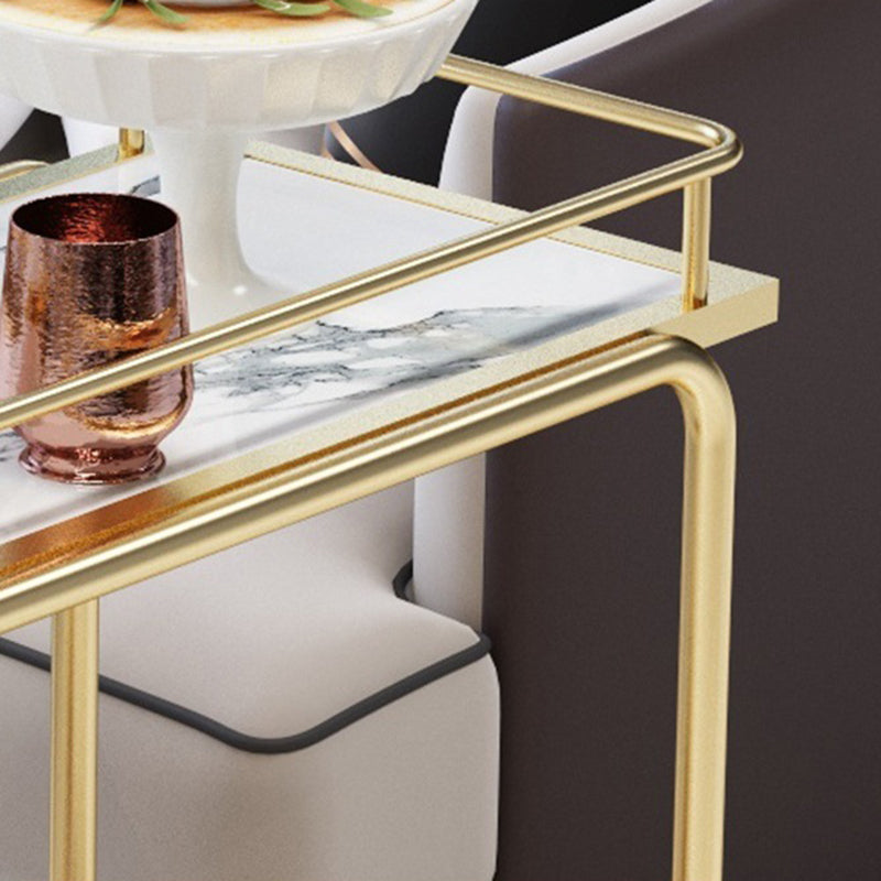 コンテンポラリーメタル準備表33.86 "H家庭用のローリング準備テーブル