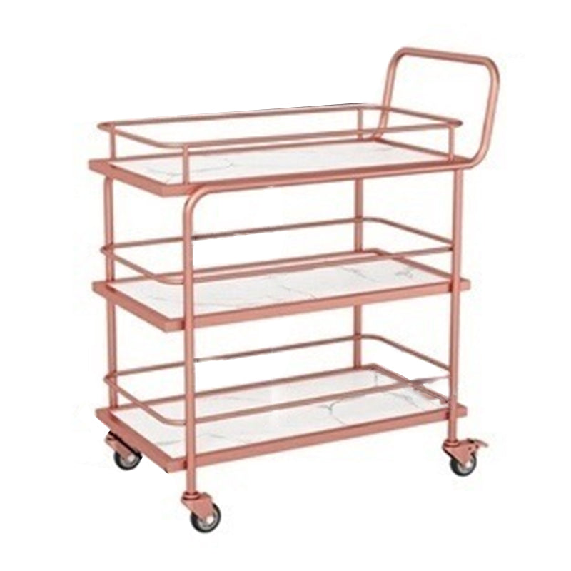 コンテンポラリーメタル準備表33.86 "H家庭用のローリング準備テーブル