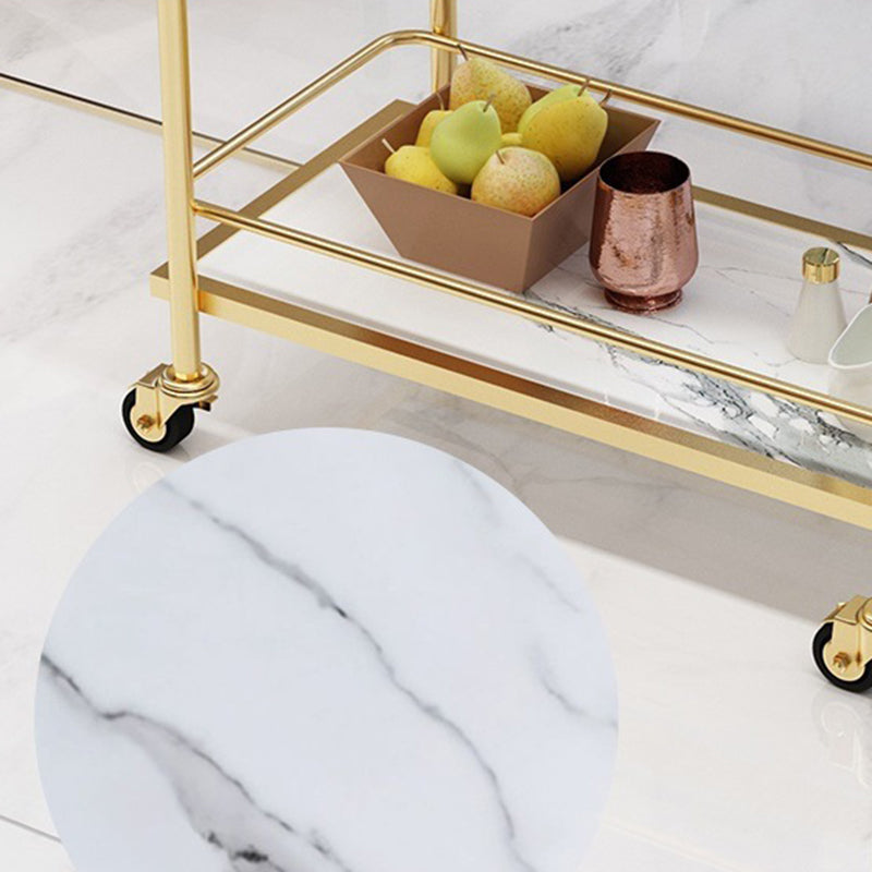 コンテンポラリーメタル準備表33.86 "H家庭用のローリング準備テーブル