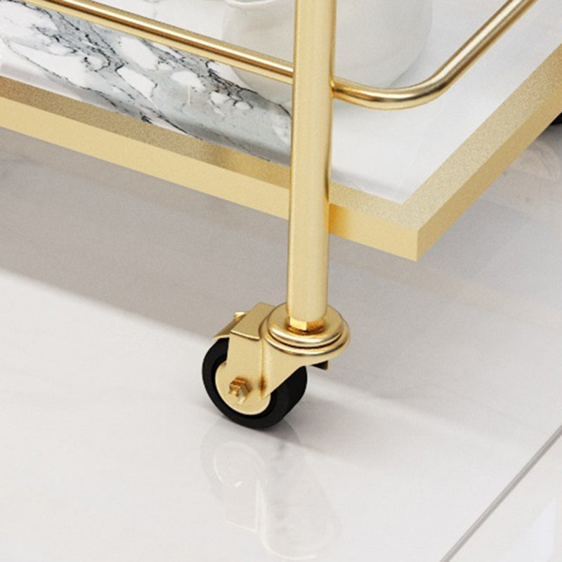 コンテンポラリーメタル準備表33.86 "H家庭用のローリング準備テーブル