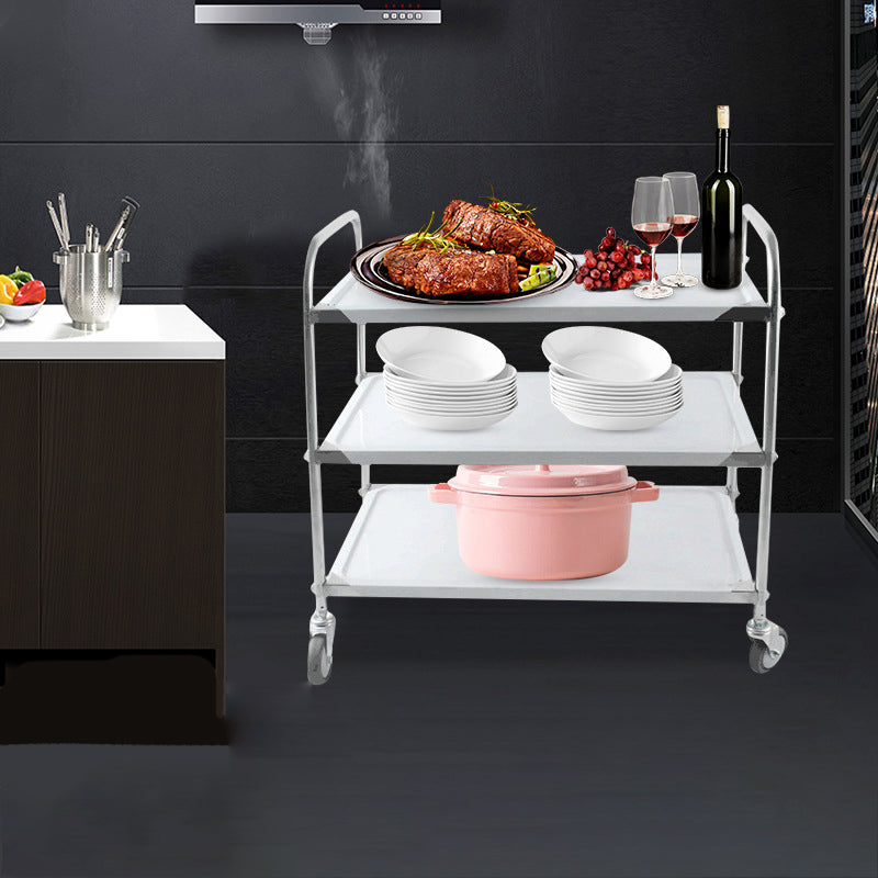 Table de préparation moderne en acier inoxydable