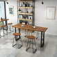 Solid Wood Bar Table Set Industrial Rectangle 1/2/5 Pieces Pub Table Set