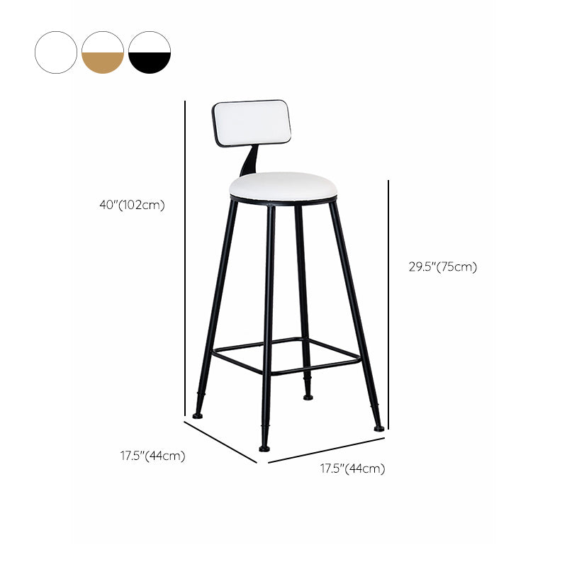 Contemporary Bar Table Set 1/3 Pcs Faux Marble Bar Table and Armless Stools