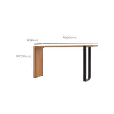 Industrial Style 1/2 Pieces Bar Table Set Rectangle Bar Table with Wooden Stools Clearhalo 'Bar Furniture' 'furn' 'furn_home_bar_bar_sets' 'Furniture' 'Home Bars & Bar Sets' 'home_bar_bar_sets' 'Kitchen & Dining Furniture' 6314106