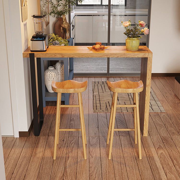 Juego de mesa de Bar moderno de 1/3 piezas, mesa de mostrador rectangular de madera de pino para sala de estar