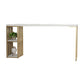 Solid Wood Bar Stool and Table Set 1/2/3 Pieces Rectangular Rectangular White Gold 110.2"L x 15.7"W Clearhalo 'Bar Furniture' 'furn' 'furn_home_bar_bar_sets' 'Furniture' 'Home Bars & Bar Sets' 'home_bar_bar_sets' 'Kitchen & Dining Furniture' 6314148