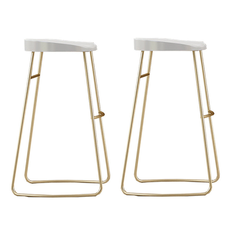 Solid Wood Bar Stool and Table Set 1/2/3 Pieces Rectangular Rectangular White-Gold 30"H Stools (Set of 2) Clearhalo 'Bar Furniture' 'furn' 'furn_home_bar_bar_sets' 'Furniture' 'Home Bars & Bar Sets' 'home_bar_bar_sets' 'Kitchen & Dining Furniture' 6314149