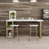 Solid Wood Bar Stool and Table Set 1/2/3 Pieces Rectangular Rectangular Clearhalo 'Bar Furniture' 'furn' 'furn_home_bar_bar_sets' 'Furniture' 'Home Bars & Bar Sets' 'home_bar_bar_sets' 'Kitchen & Dining Furniture' 6314150