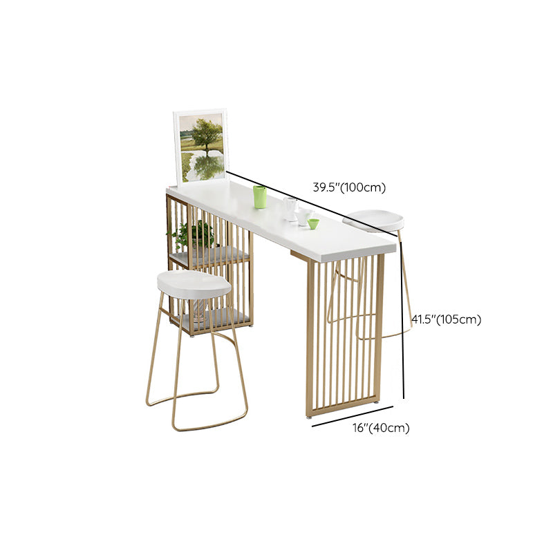 Solid Wood Bar Stool and Table Set 1/2/3 Pieces Rectangular Rectangular Clearhalo 'Bar Furniture' 'furn' 'furn_home_bar_bar_sets' 'Furniture' 'Home Bars & Bar Sets' 'home_bar_bar_sets' 'Kitchen & Dining Furniture' 6314160