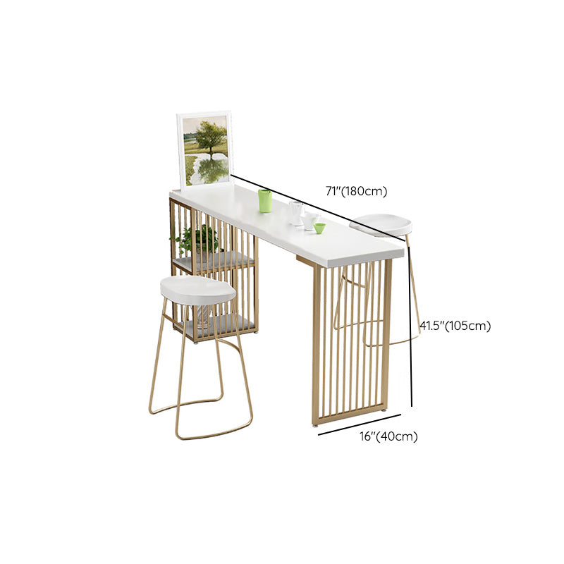 Solid Wood Bar Stool and Table Set 1/2/3 Pieces Rectangular Rectangular Clearhalo 'Bar Furniture' 'furn' 'furn_home_bar_bar_sets' 'Furniture' 'Home Bars & Bar Sets' 'home_bar_bar_sets' 'Kitchen & Dining Furniture' 6314164