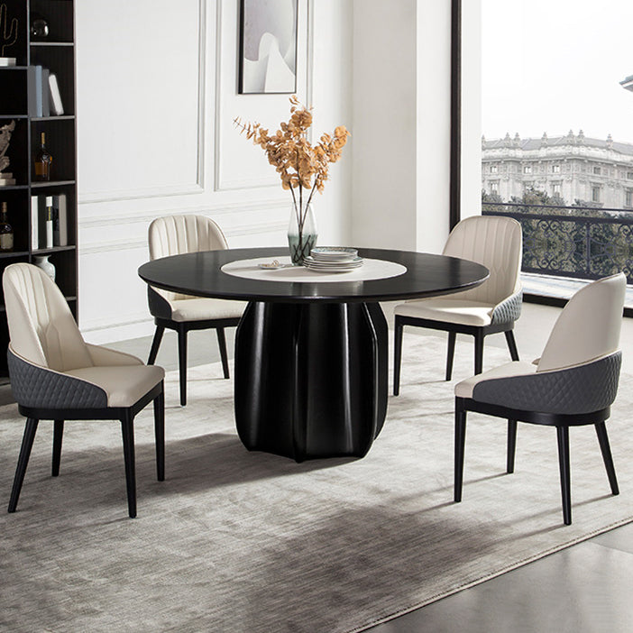 Set di tavoli da pranzo in legno massiccio 1/4/5/7 PE PEDESTAL TAVOLO PETTURA CON IMPOSTO