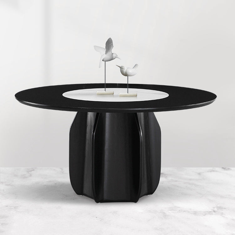 Set di tavoli da pranzo in legno massiccio 1/4/5/7 PE PEDESTAL TAVOLO PETTURA CON IMPOSTO