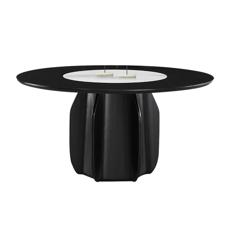 Set di tavoli da pranzo in legno massiccio 1/4/5/7 PE PEDESTAL TAVOLO PETTURA CON IMPOSTO