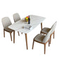 Rectangle Dining Table Set 1/2/5/6/7 Pieces Modern Dinette Set with Wooden Frame