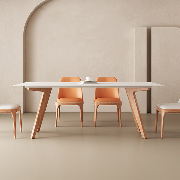 Juego de comedor moderno con sillas de cuero 1/4/5 piezas de comedor