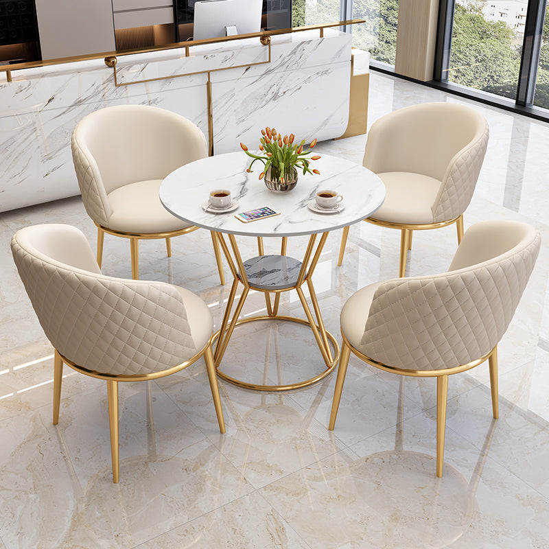 Juego de comedor de estilo moderno con sillas acolchadas 1/2/5 piezas de comedor para el hogar