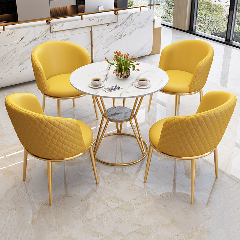 Juego de comedor de estilo moderno con sillas acolchadas 1/2/5 piezas de comedor para el hogar