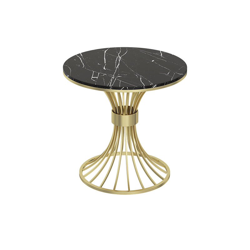 Contemporary Marble Top Dining Table Set 1/3/4/5 Pieces Round Dinette Set