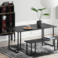 Modern 1/2 Pieces Dining Set Rectangle Wood Dining Table for Dining Room 2 Pieces: Table, 1 Bench Clearhalo 'Dining Room Sets' 'Dining Tables & Seating' 'dining_room_set' 'furn' 'furn_dining_room_set' 'Furniture' 'Kitchen & Dining Furniture' 6314642