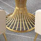 Glam Style Dinette Set for Home 1/2/5 Pieces Polished Finish Dining Table Set Clearhalo 'Dining Room Sets' 'Dining Tables & Seating' 'dining_room_set' 'furn' 'furn_dining_room_set' 'Furniture' 'Kitchen & Dining Furniture' 6314674