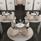Glam Style Dinette Set for Home 1/2/5 Pieces Polished Finish Dining Table Set Clearhalo 'Dining Room Sets' 'Dining Tables & Seating' 'dining_room_set' 'furn' 'furn_dining_room_set' 'Furniture' 'Kitchen & Dining Furniture' 6314678