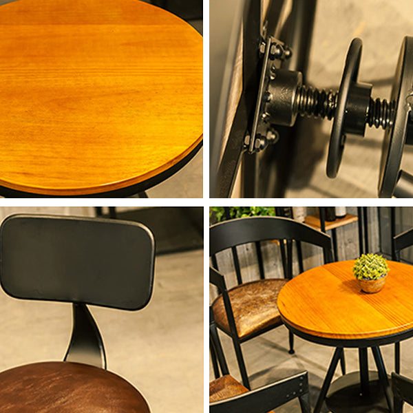 Moderno 1/3/4/5 pezzi da pranzo set rotondo tavolo da pranzo in legno per casa