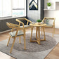 Mesa de comedor de acabado de madera ligera con sillas de madera 1/2/3/4 piezas de comedor moderno