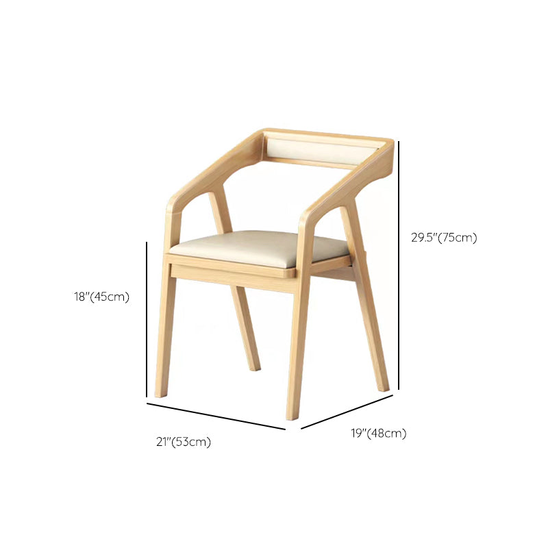 Mesa de comedor de acabado de madera ligera con sillas de madera 1/2/3/4 piezas de comedor moderno